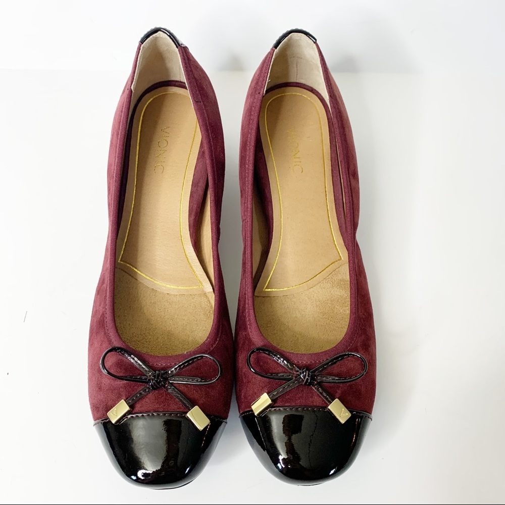 Vionic Daphne Suede Patent Block Heel Size 9.5 - image 6